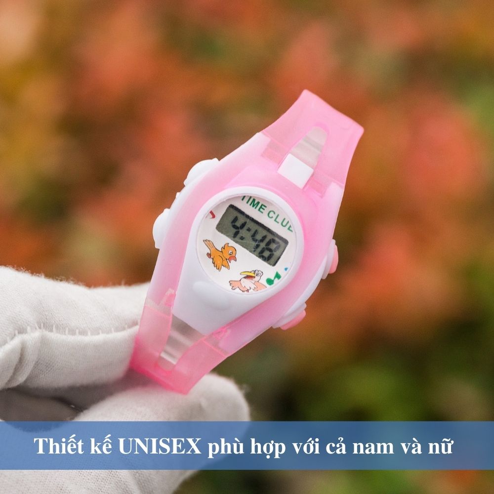 Đồng hồ điện tử UNISEX PAGINI TE02 – Phong cách thể thao – Trang trí các nhân vật hoạt hình cực dễ thương – Ký ức tuổi thơ