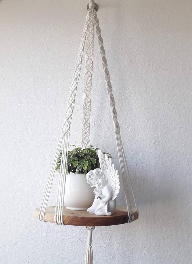 Dây treo trang trí macrame treo bàn tròn