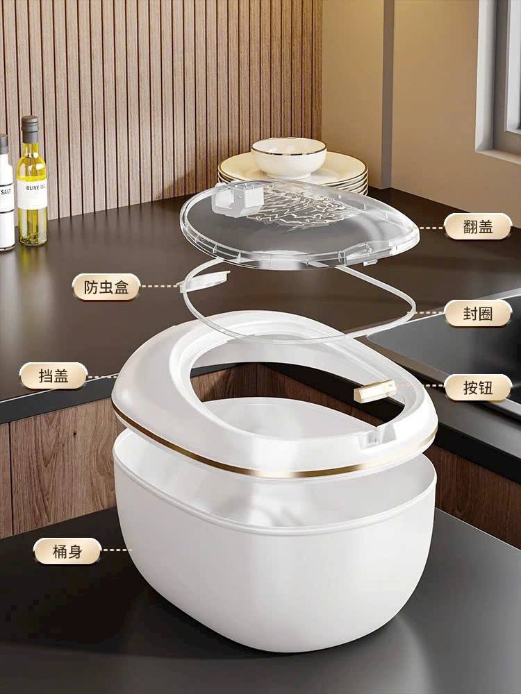 Thùng Đựng Gạo, Ngũ Cốc Hình Phi Thuyền 10L Giúp Bảo Quản Thực Phẩm An Toàn