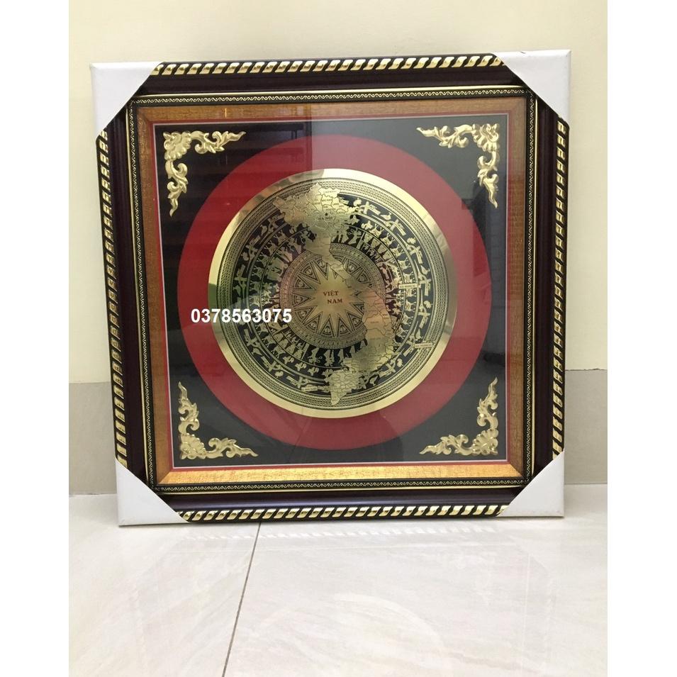 Tranh trống đồng treo tường kích thước 52x52cm
