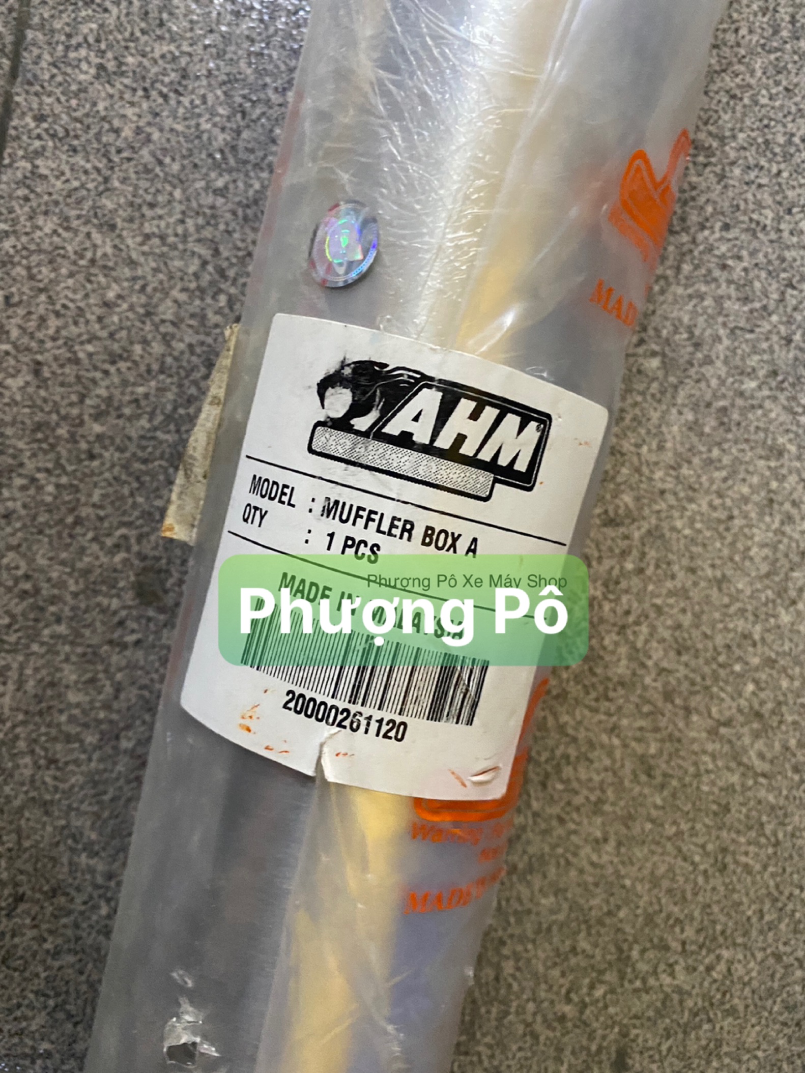 Pô lon tăng 2 thì AHM Malaysia cho Suzuki Sport RGV/ RGX/ SATRIA / NOVA Dash-Tena/ YaZ125
