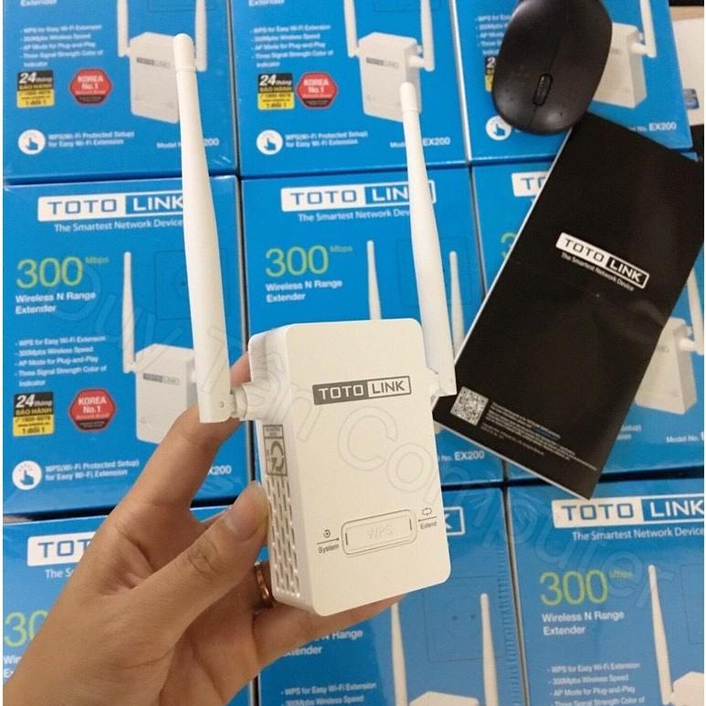 Bộ kích sóng wifi TOTO LINK EX200 - Hàng chính hãng