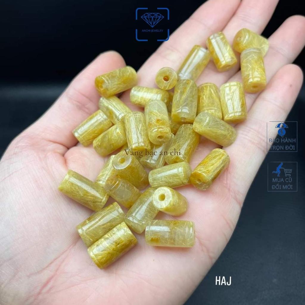 Lu thống tóc vàng mix vòng tay - chất trong - tóc dày - sợi đều - không ruồi, trang sức Anchi