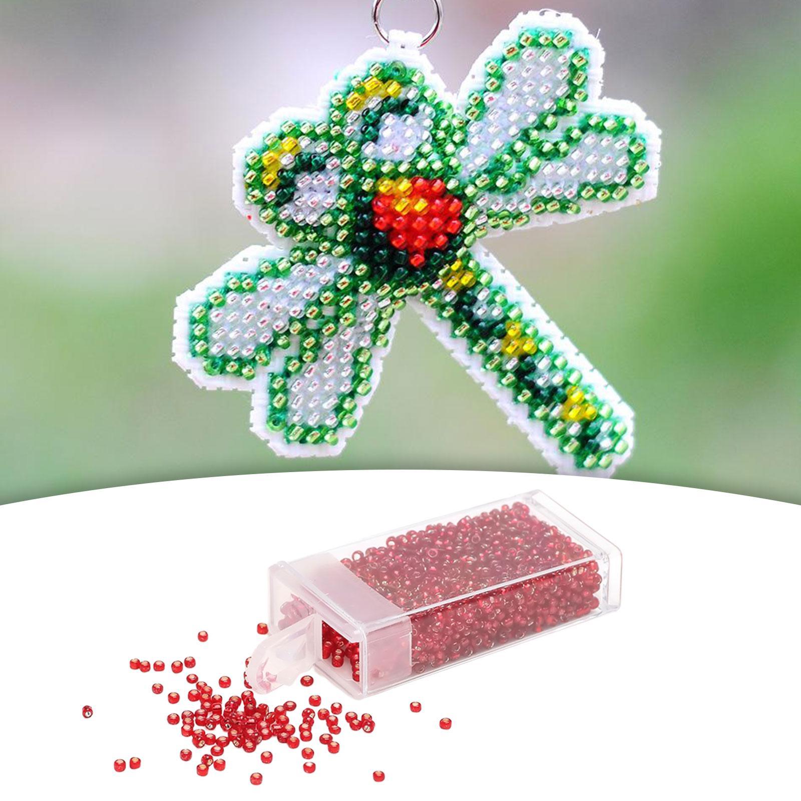 1000Pcs Beads Craft Beads with Storage Box Handcrafted Home Decoration Small Beads Spacer Beads for DIY Pendants Earring Jewelry Making