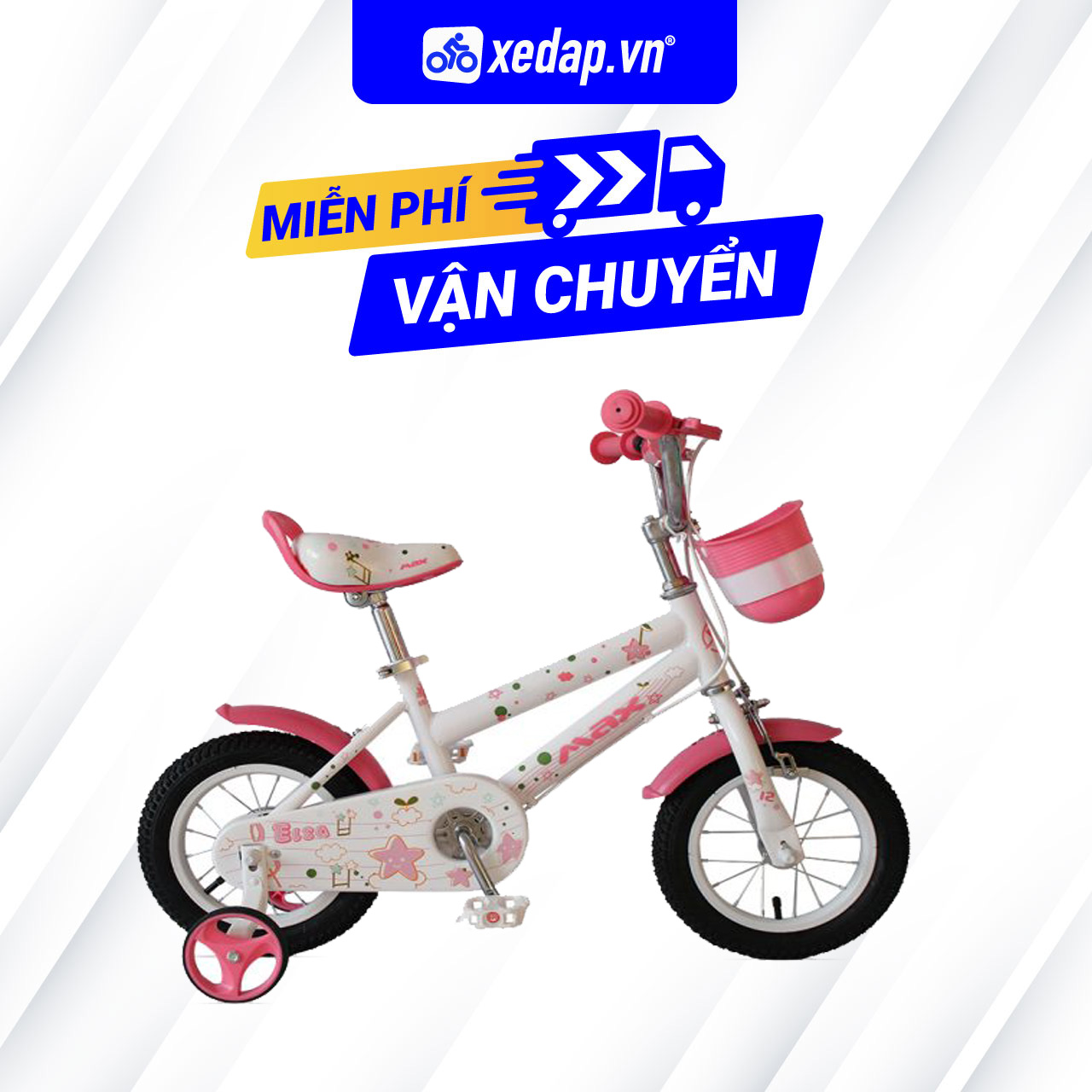 [FREESHIP] Xe Đạp Trẻ Em Youth MAX BIKE Elsa Dành cho bé từ 2 - 6 tuổi