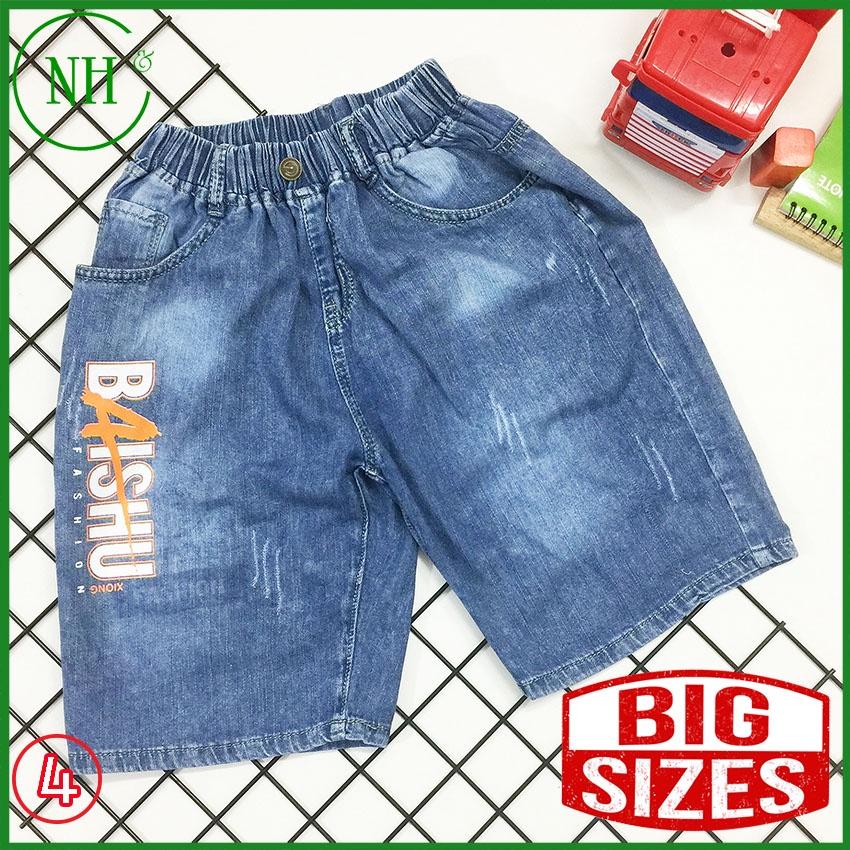 Quần cho bé trai size đại từ 40kg - 70kg, quần short bé trai lưng thun co giãn nhẹ - NH KIDS Shop