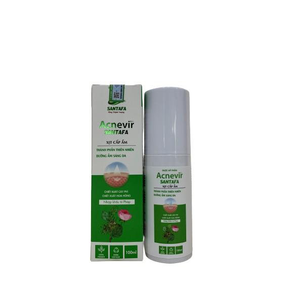 Chai Xịt Khoáng Cung Cấp Độ Ẩm Giảm Khô Da Dưỡng Da Acnevir Santafa ( Chai 100ml )