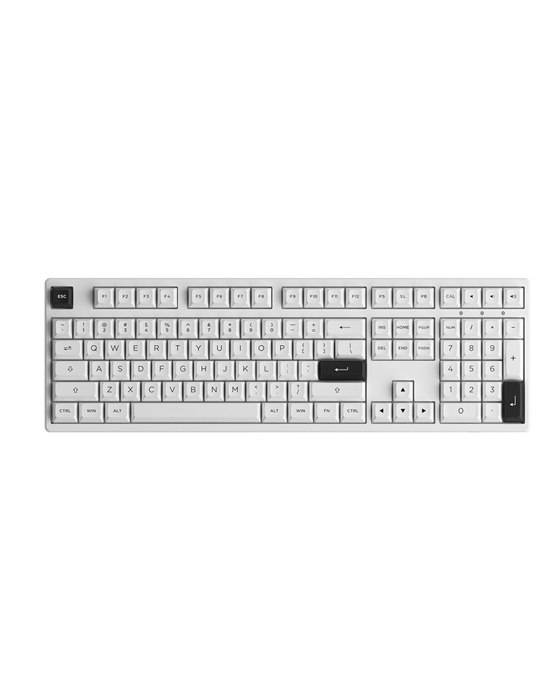 Bàn phím cơ AKKO 3108 RF Black on White - Hàng Chính Hãng