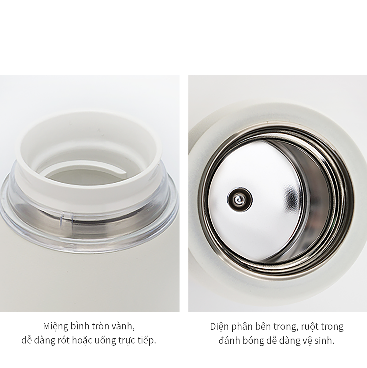 Bình giữ nhiệt LocknLock Feather Light Ring LHC4244PIK 460ml - Màu