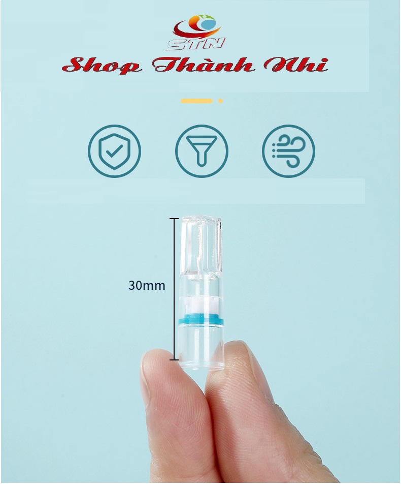 Hộp 100 tẩu thuốc nhựa dẻo MOOR- GREEN HEALTH, Shop Thành Nhi MR-300