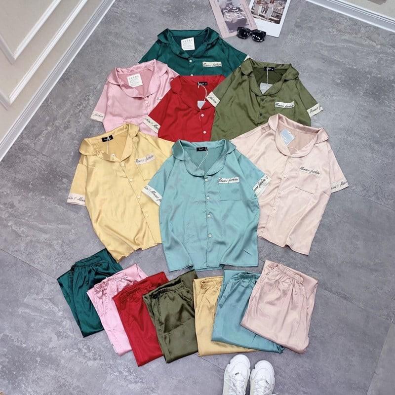 Bộ pijama SATIN LỤA cao cấp - quần dài có túi