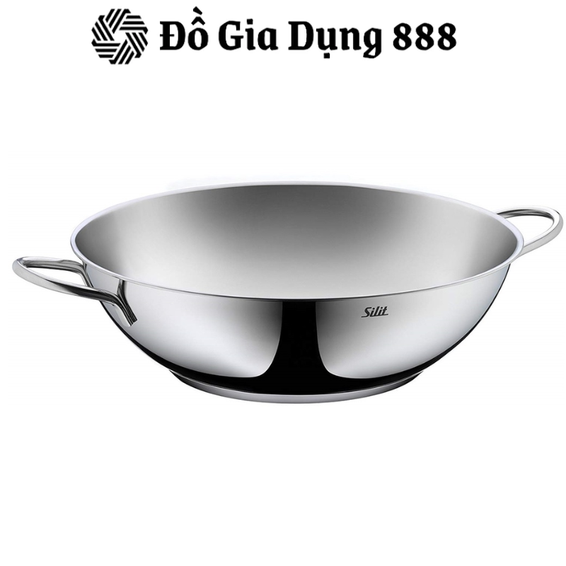 Chảo Sâu Lòng SILIT WOK 32cm, Chảo Xào Đức, Thiết Kế Tiện Lợi, Hiện Đại, Chất Liệu Thép Không Gỉ, Nhập Khẩu Đức, Hàng Chính Hãng