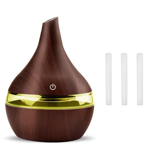 Điện Máy Tạo Độ Ẩm Không Khí Siêu Âm Thanh Vân Gỗ Humidificador Máy Khuếch Tán Tinh Dầu Hương Thơm Tinh Dầu Khuếch Tán Hương Thơm Mini Phun Sương Tạo