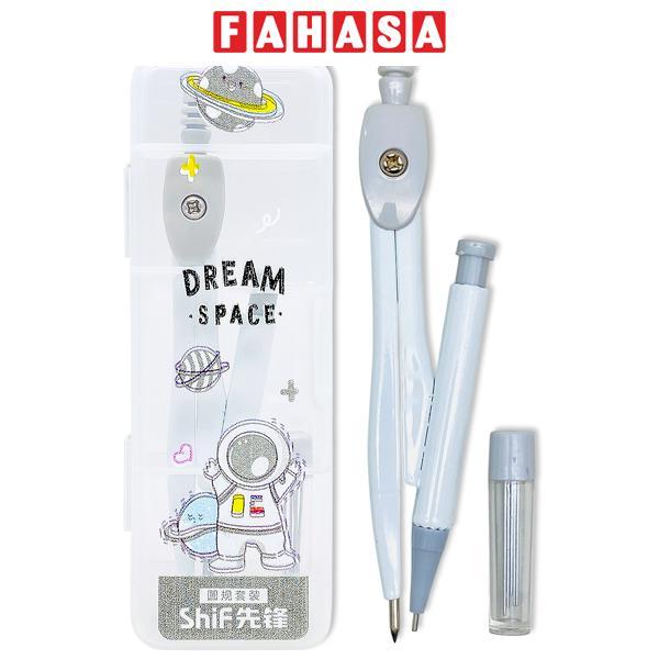 Bộ Compa + Bút Chì Kim + Ngòi Chì - ShiF 3059 - Màu Xám