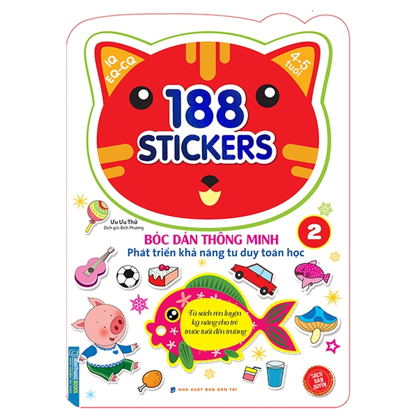 188 Stickers - Bóc Dán Thông Minh Phát Triển Khả Năng Tư Duy Toán Học - Tập 2