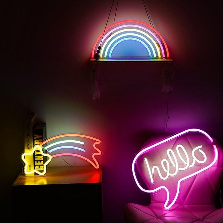 Đèn LED Neon Decor Phòng Ngủ - Thích Hợp Decor Quán Bar Chill, Tiệm Cà Phê, Nhà Hàng, Homestay