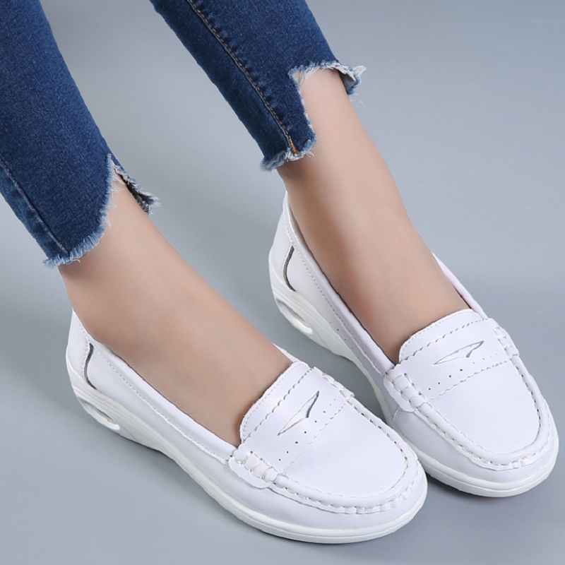 Women's flat Loafer Air Cushion Low Top Nurse Shoes