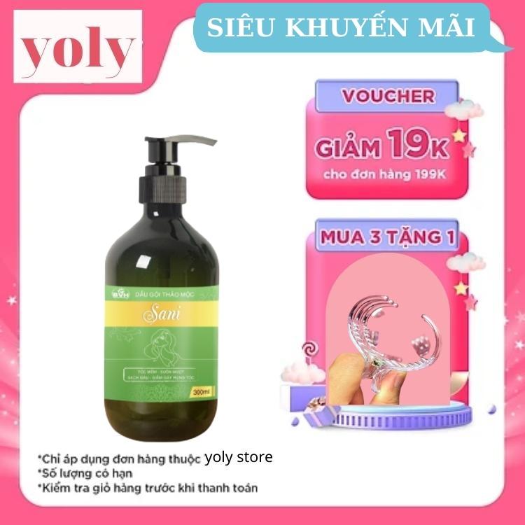 Dầu Gội Thảo Mộc SANI Bồ Kết Cô Đặc Sạch Gàu, Nấm, Ngứa, Ngăn Rụng Tóc, Phục Hồi Tóc Hư Tổn - 300ML