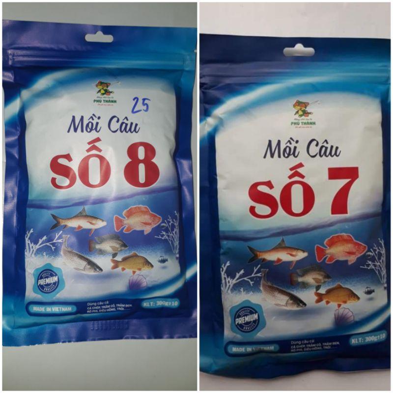 2 Gói Mồi Số 7,Số 8 Hãng Mồi Câu Phú Thành,Cặp đôi kết hợp hoàn hảo