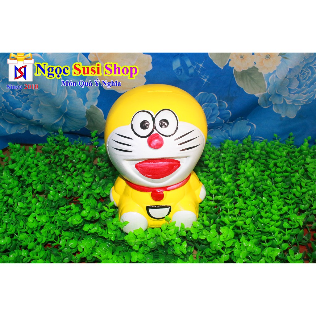 ỐNG HEO ĐẤT TIẾT KIỆM DORAEMON ĐÔRÊMON SIÊU CƯNG CHO BÉ YÊU - NGẪU NHIÊN MÀU