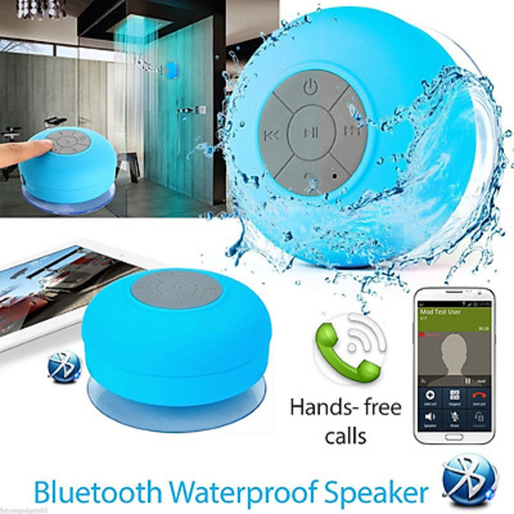 Loa Bluetooth gắn tường chống nước tốt , ngăn tiếng ồn , trả lời điện thoại nhanh , Loa mini pin sạc tích hợp và micrô có độ nhạy cao tích hợp, nghe nhạc mọi lúc mọi nơi - Mẫu ngẫu nhiên