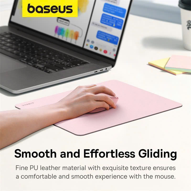 Lót Chuột Baseus Mouse Pad Chất Liệu Da PU Siêu Mịn hàng chính hãng