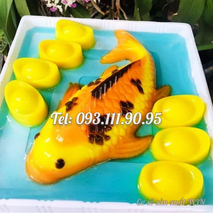 Khuôn làm bánh, rau câu, khuôn ép xôi, giò chả cá chép, thỏi vàng loại 26 cm - Mã số 1744