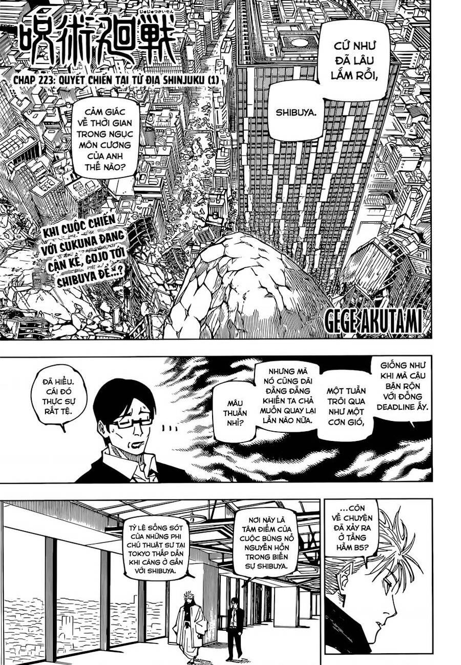 jujutsu kaisen - chú thuật hồi chiến chapter 223 2