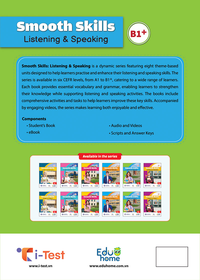 Sách - Dtpbooks - Smooth Skills Listening & Speaking B1+