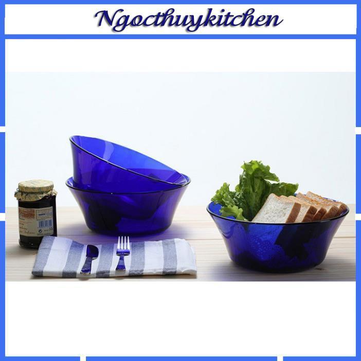 Tô Xanh Saphir 17cm-23cm Thủy tinh cường lực cao cấp Pháp