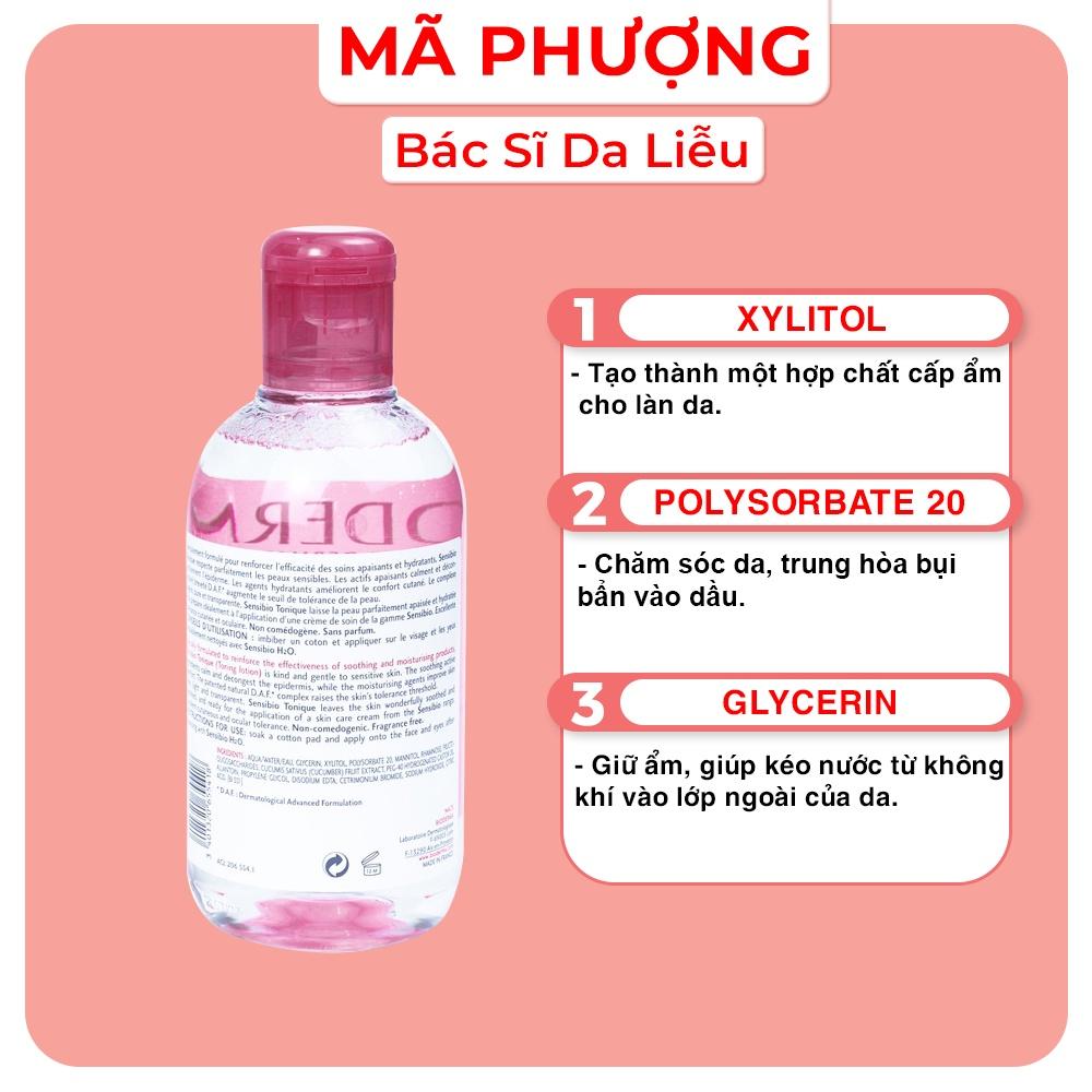 Nước hoa hồng toner cho da nhạy cảm Bioderma Sensibio Tonique 250ml