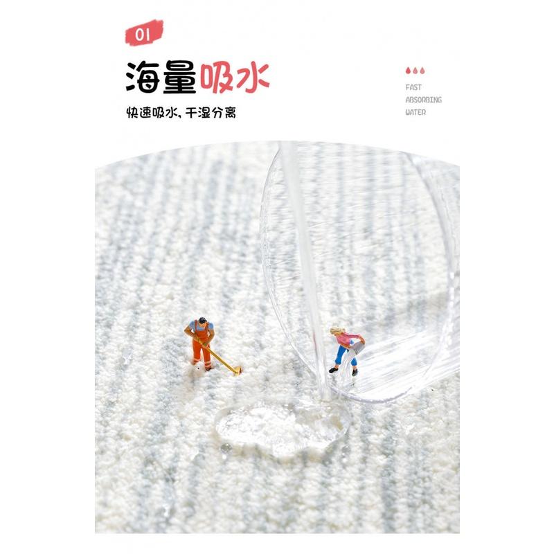 Thảm Chùi Chân Chống Trượt Thấm Hút Tốt Cho Nhà Tắm/Nhà Vệ Sinh