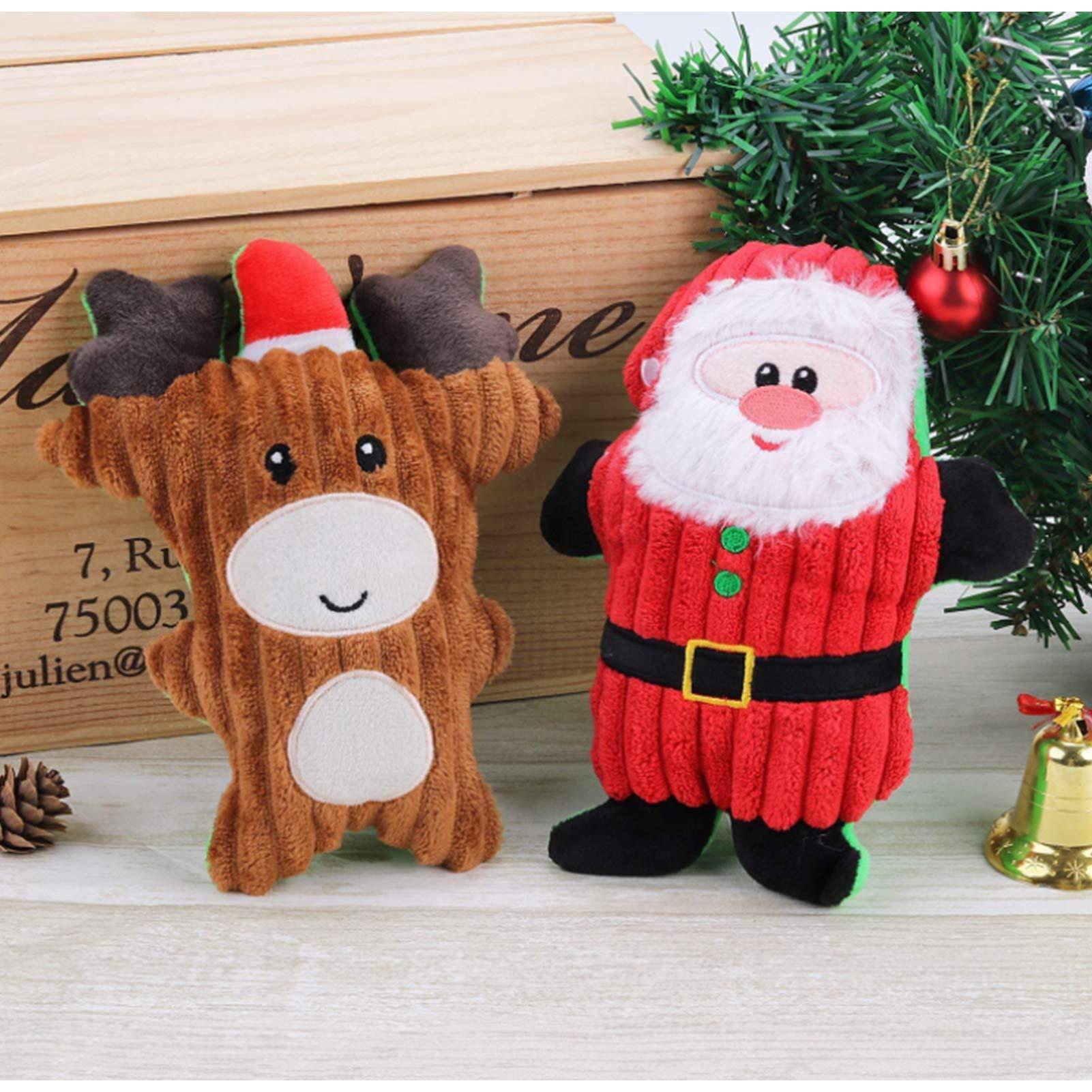 Đồ chơi Giáng sinh cho chó, đồ chơi squeaky, đồ chơi nhai tương tác, đồ chơi chó, đồ chơi chó con sang trọng, đồ chơi chó con