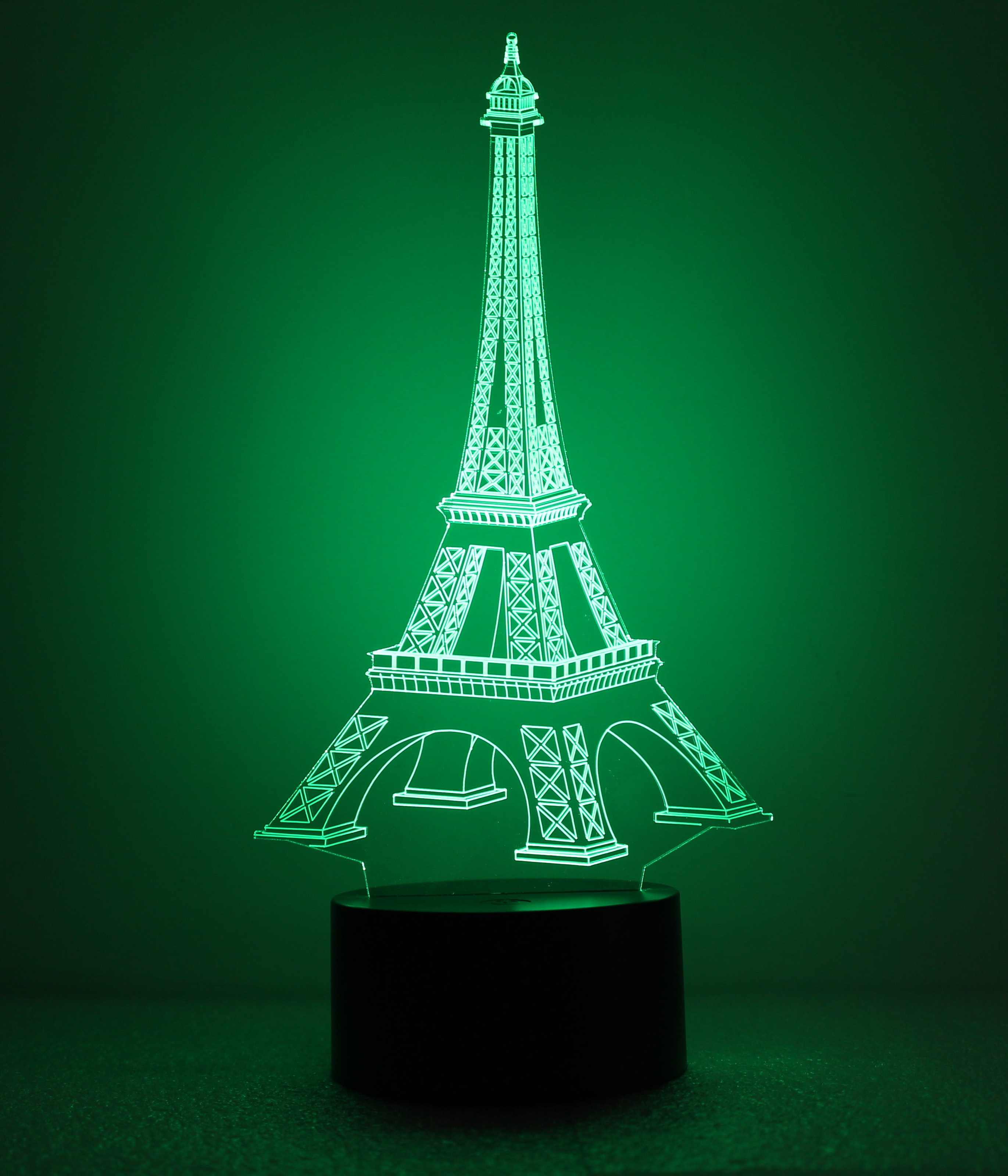 Đèn ngủ 3D - Tháp Eiffel công tắc cảm ứng