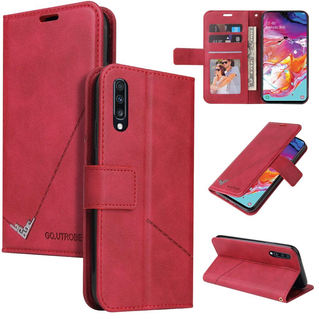Ốp điện thoại da PC PU cứng dạng ví nắp lật cho Samsung Galaxy A70S A50S A30S A20S A10S A70 A50 A40 A30 A20 A10