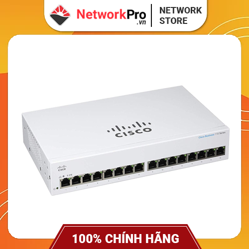 Switch Cisco CBS110-16T-EU Chính Hãng 16-port GE