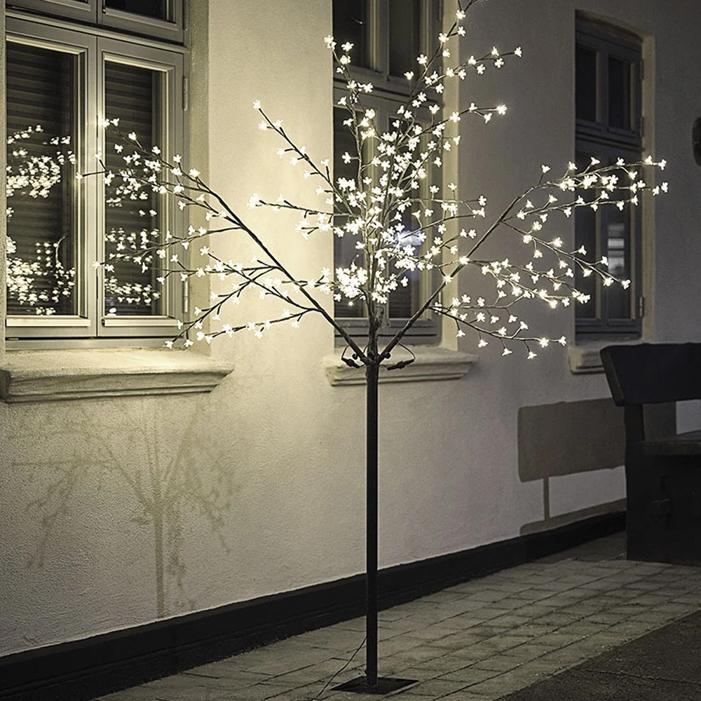 Đèn trang trí hình cây | JYSK Yggdrasil | đồng/PVC | đen | C200cm | 400LED