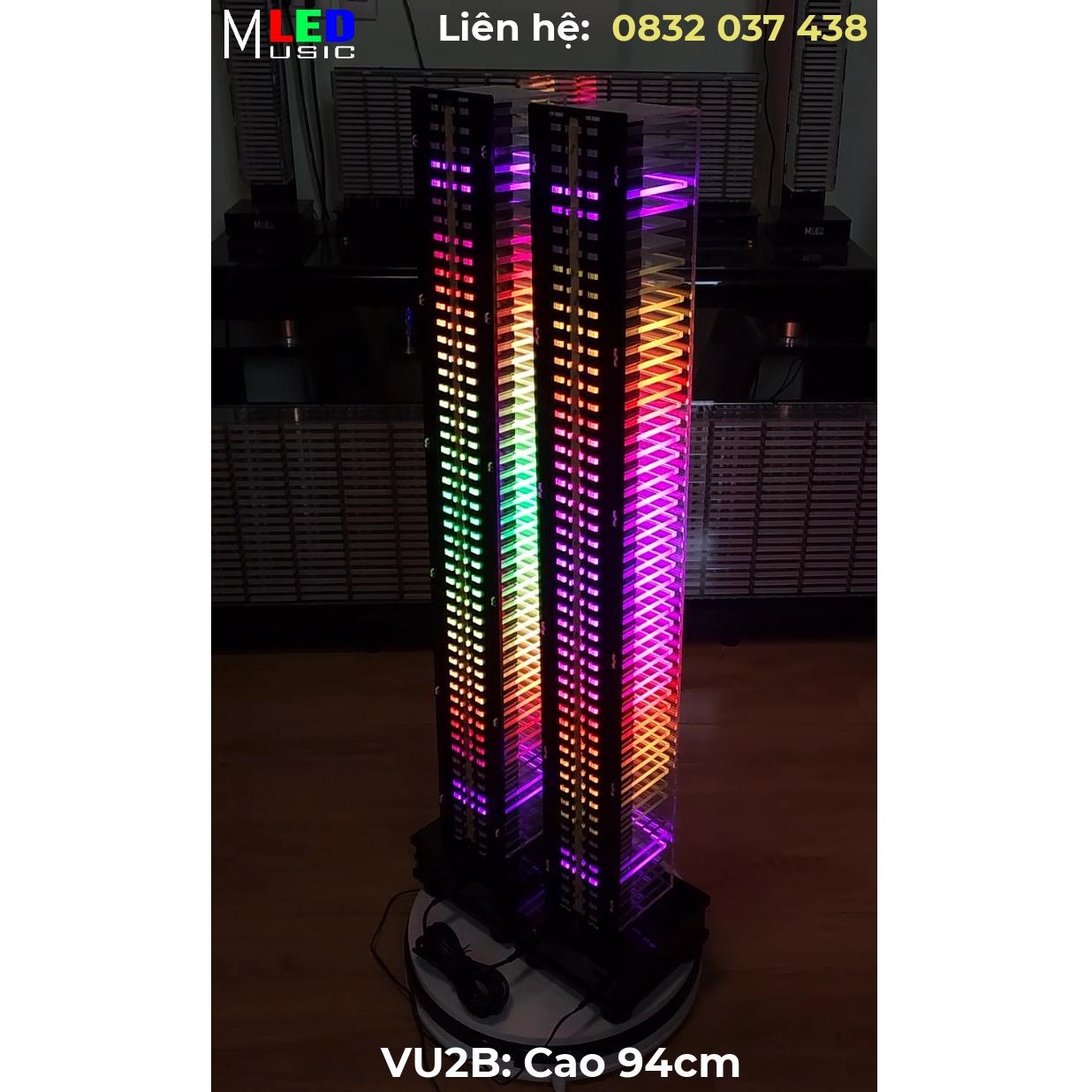 Đôi đèn Music LED nháy theo âm lượng nhạc VU2B