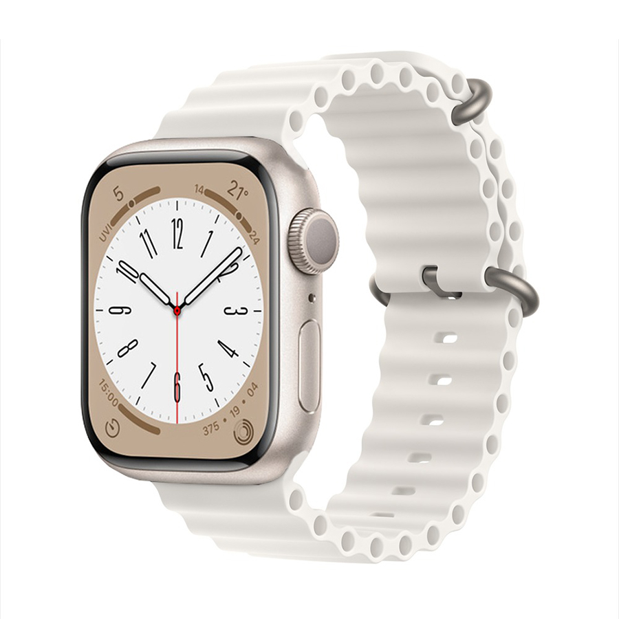 Dây đeo đồng hồ silicone siêu mềm mại dành cho Apple Watch 49mm 44mm 40mm 45mm 41mm 42mm 38mm 49 44 45 mm Ultra 8 7 6 3 se 8 siêu nhẹ Handtown - Hàng chính hãng