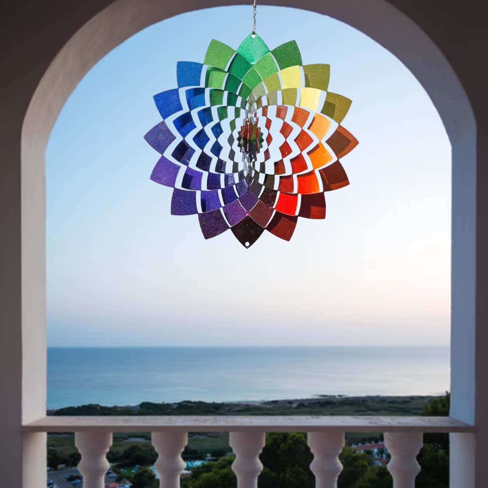 2x Stainless Wind Indoor/Outdoor Garden Balcony Ornaments