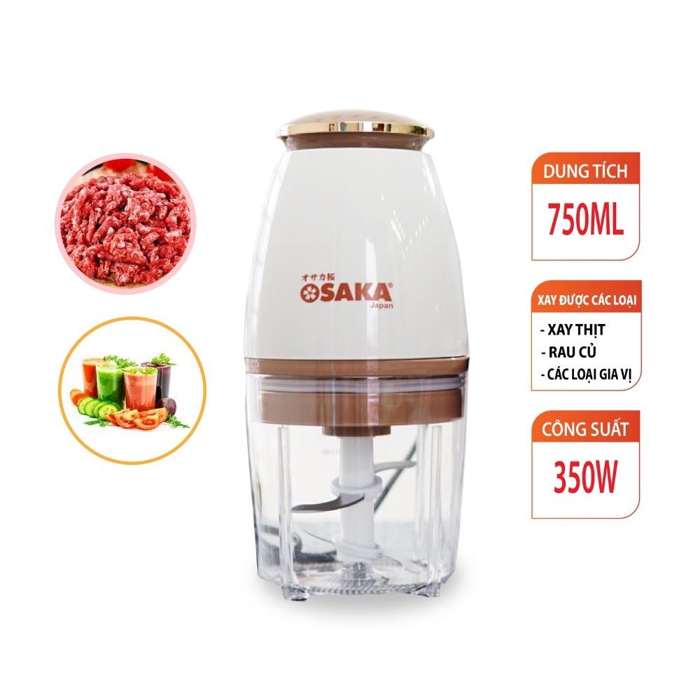 Máy xay thịt, máy xay sinh tố thịt cá đa năng nhà bếp Osaka Nhật Bản, công suất 350w dung tích 750ml, bảo hành 12 tháng