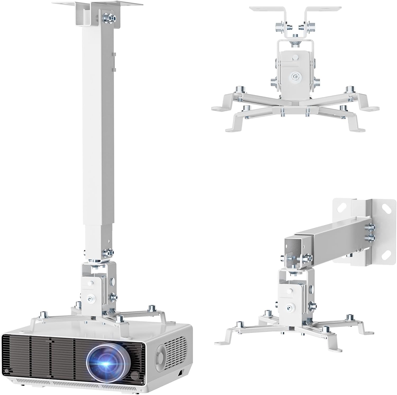 Giá treo máy chiếu đa năng 20cm, 60cm, 100cm, 120 cm, 180 cm cao cấp Apollo  - gắn trần hoặc gắn tường (có thể treo ngang) - Hàng nhập khẩu