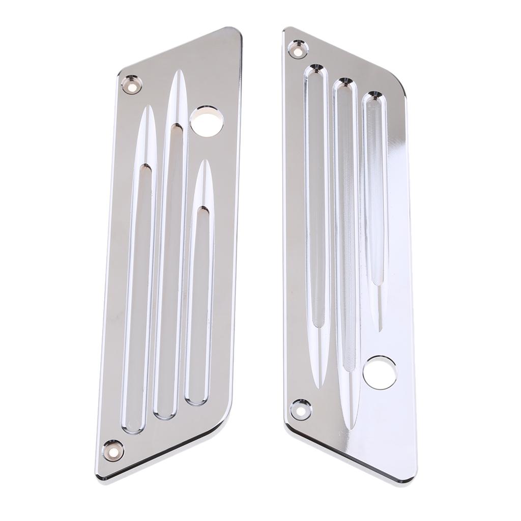 Chrome Billet Latch Cover For Harley Touring Saddlebag 93-13