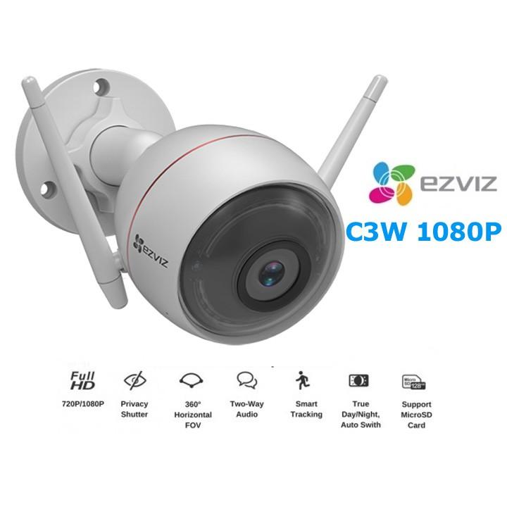 Camera ip Wifi ngoài trời 2MP EZVIZ C3W Husky Air 1080P - tích hợp đèn còi báo động - Hàng Chính Hãng