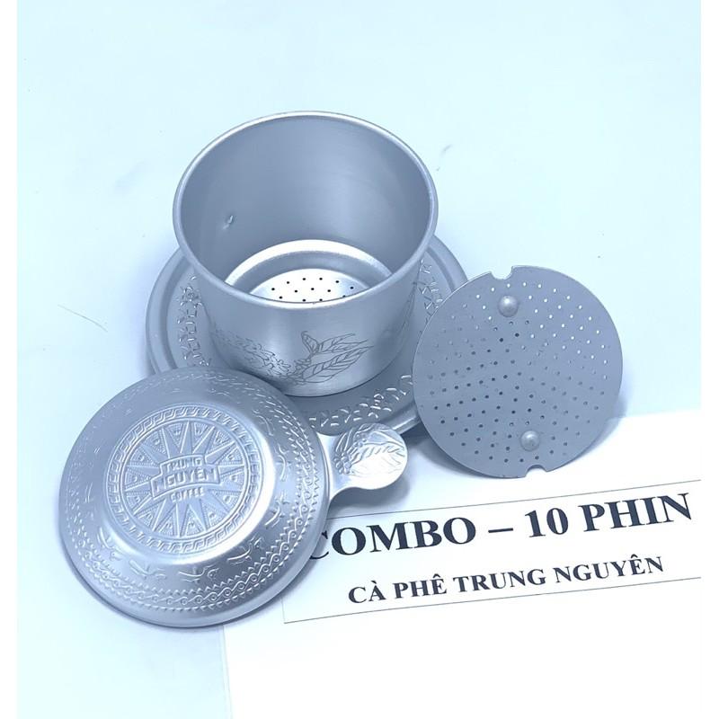 Combo 10 phin nhôm cao cấp Trung Nguyên - Phin Hoa Văn