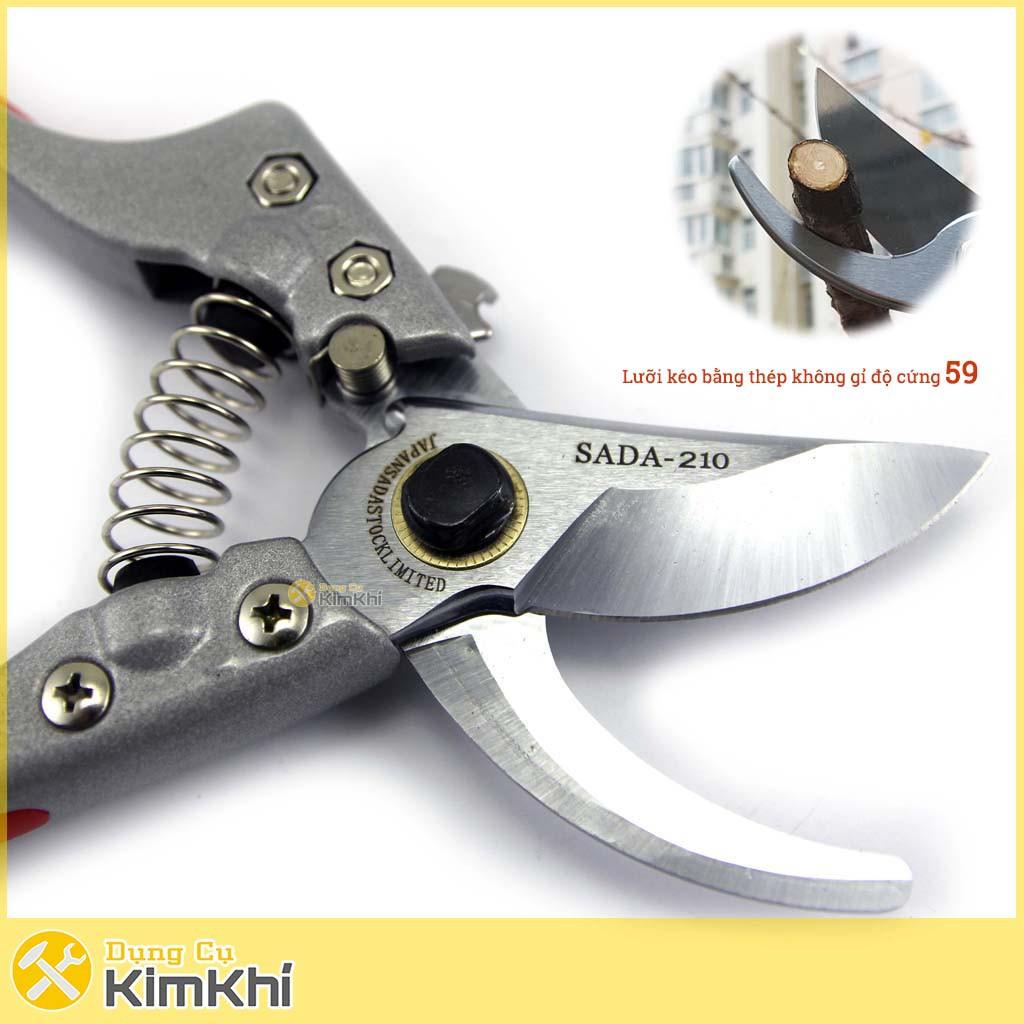 Kéo cắt cành SADA 210 - kéo lưỡi thép không rỉ