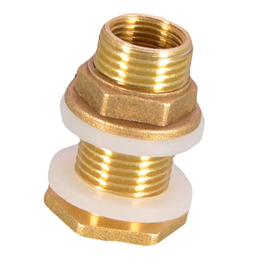 4pcs Solid Brass Water Tank Connector Garden Hose Adapter DN15