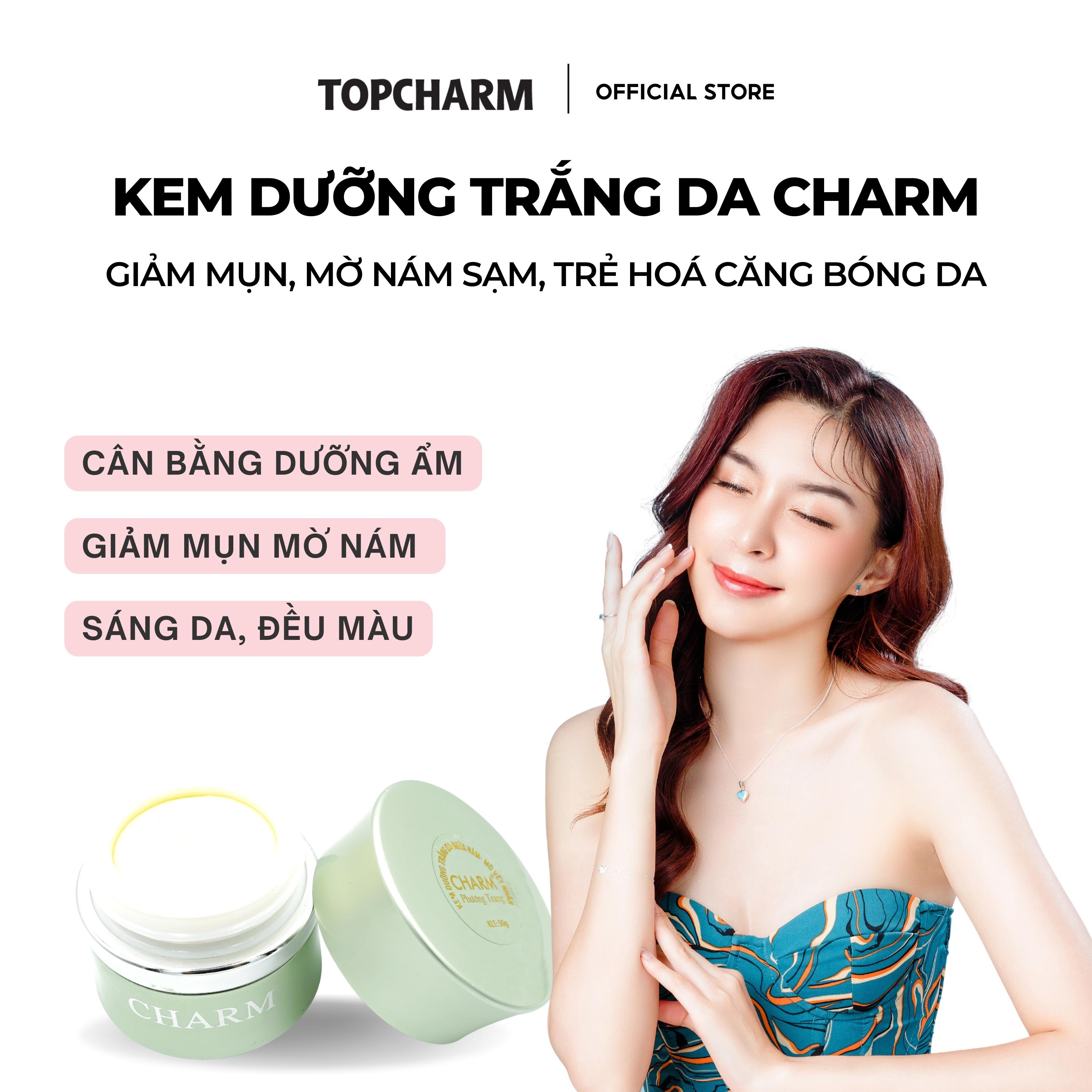 Kem dưỡng trắng da, giảm tàn nhang, đồi mồi CHARM 50gr - Giảm mụn, mờ nám sạm, trẻ hoá căng bóng da