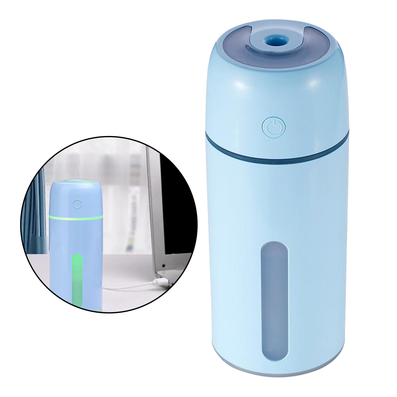 USB Humidifier, 250ml Mini Portable Humidifier, Quiet Air Humidifier with LED Night Light Auto-Off Ultra-Quiet for Home, Office, Baby Room, Car