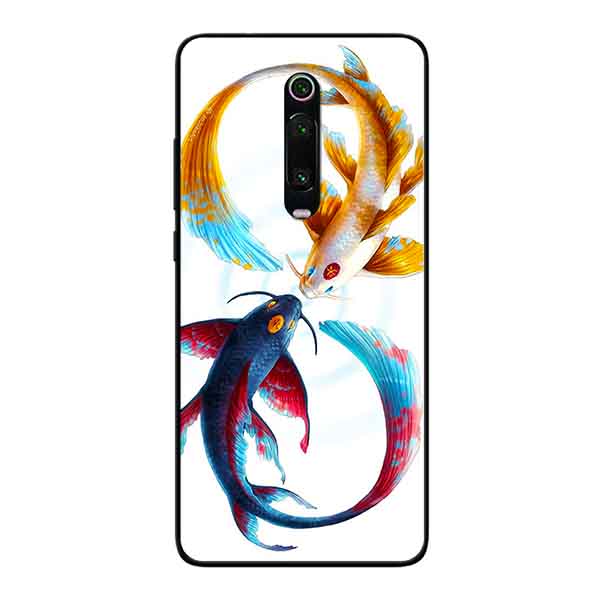 Ốp Lưng in cho Xiaomi Redmi K20 Pro Mẫu Cá Chép Xanh Vàng - Hàng Chính Hãng